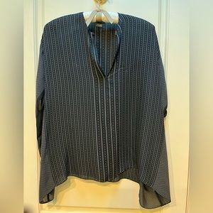 Vince silk short sleeve blouse